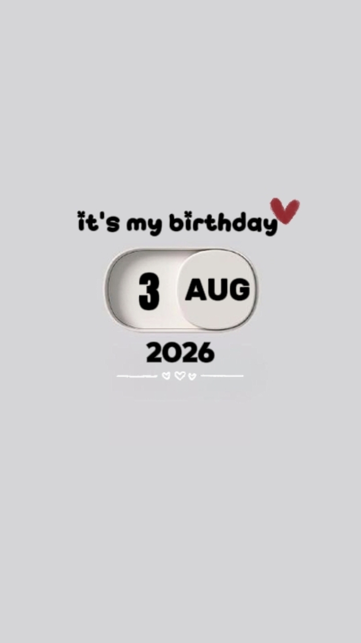 ULANG TAHUN SAYA 3 AGUSTUS