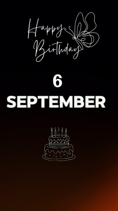 HBD FRIEND 6 SEPTEMB
