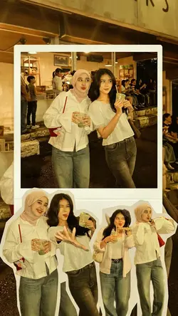 with bestie