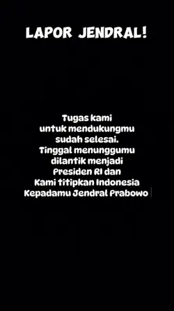 LAPOR JENDRAL!