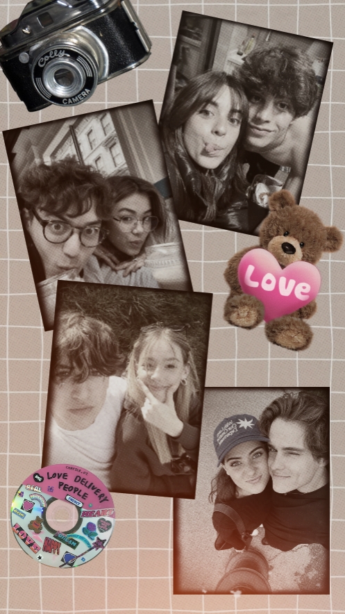 Collage de fotos de pareja