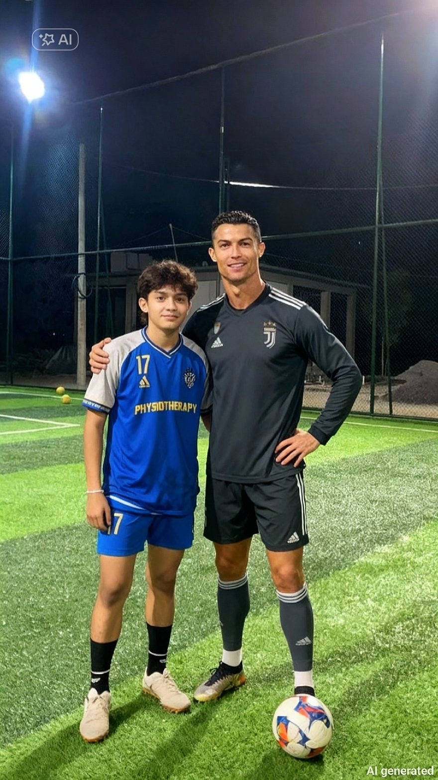 con cabra CR7