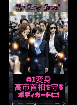 高市首相を守るボディガードに変身AI