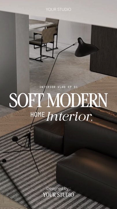 Interior de vlog moderno