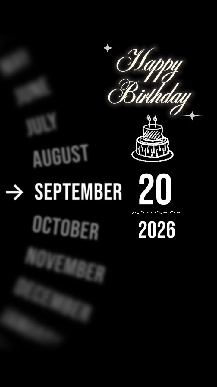 20 SEPTEMBER BIRTHDY