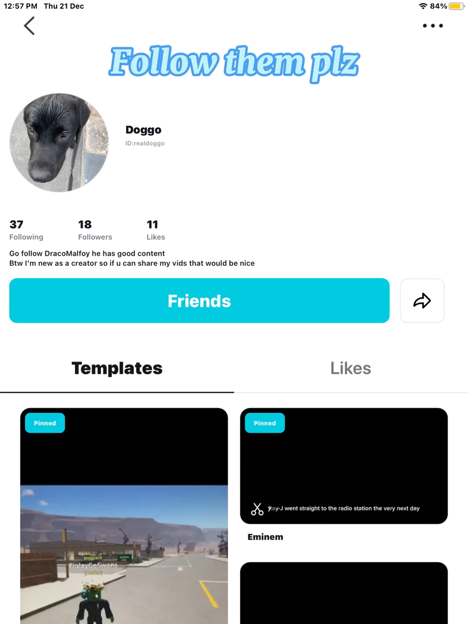 Follow my friend plz