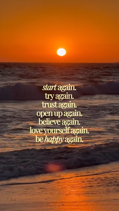 Start again happy