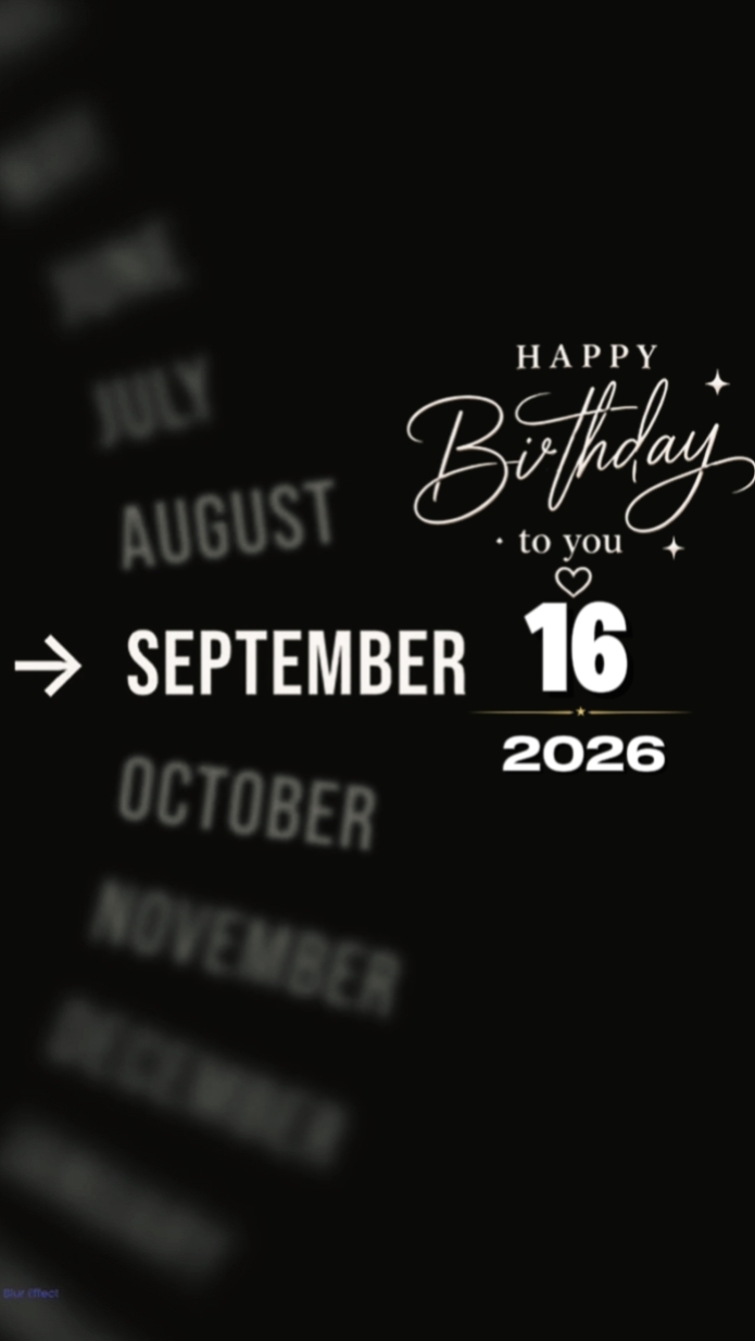 Septmber 16th Brthdy