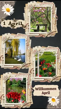 April collage vibes