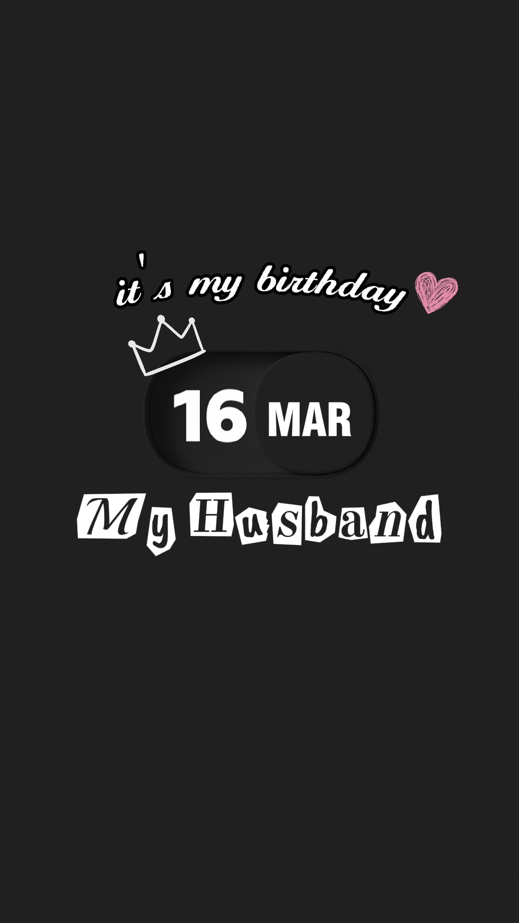 HBD Husband 16 March
