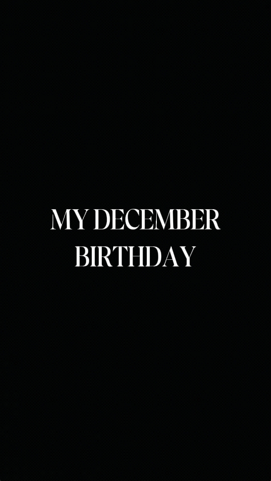 ULANG TAHUN DESEMBER SAYA