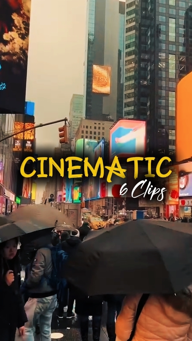 6 clipes cinematográficos 