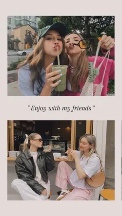 Enjoy with my friend