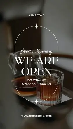we are open