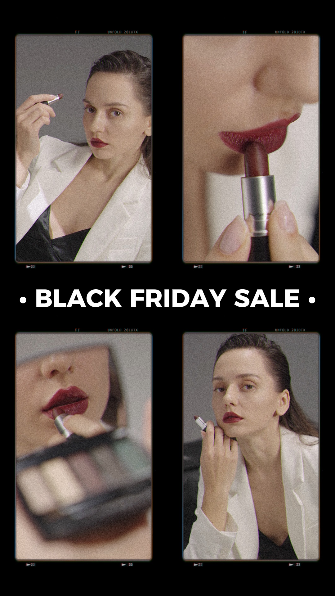 Affichage des produits de l'industrie de la beauté dans le style TikTok