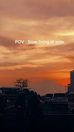 Slow living sunset