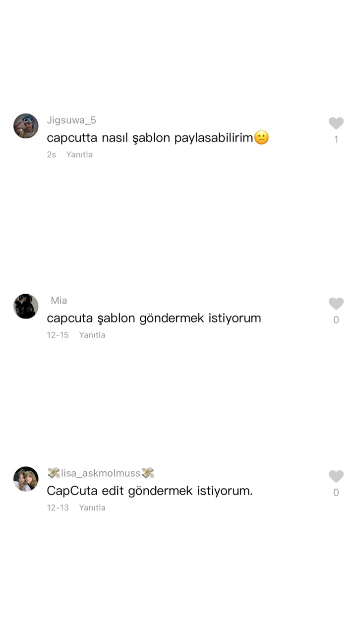 Capcut Şablon gönder