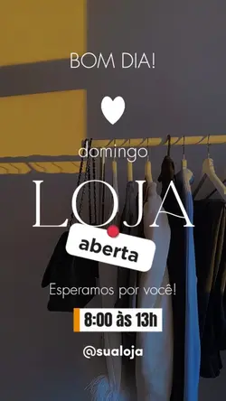 DOMINGO LOJA ABERTA