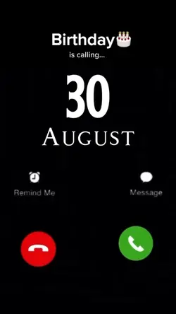 HBD 30 AUGUST 2026