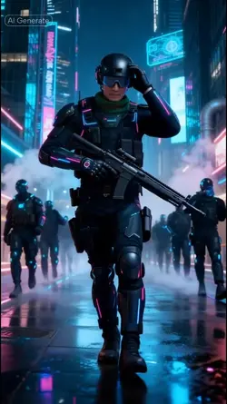 Cyberpunk Army Troop