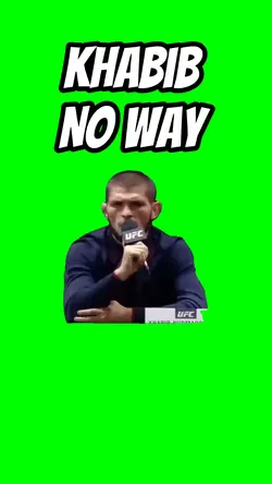 Khabib no way 