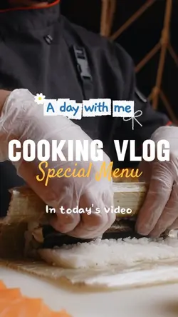 Cooking vlog video