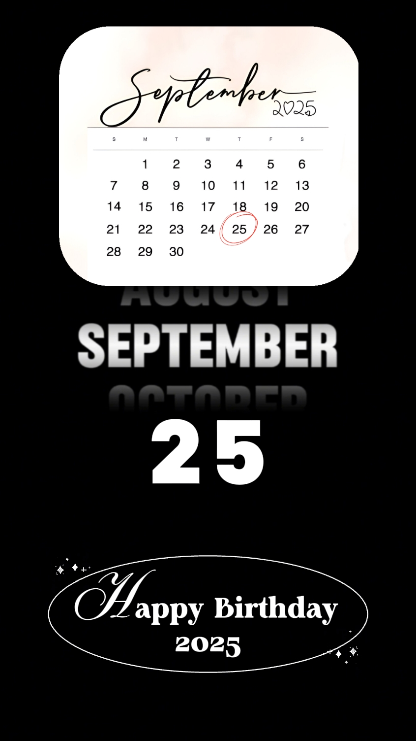 Birthday 25september