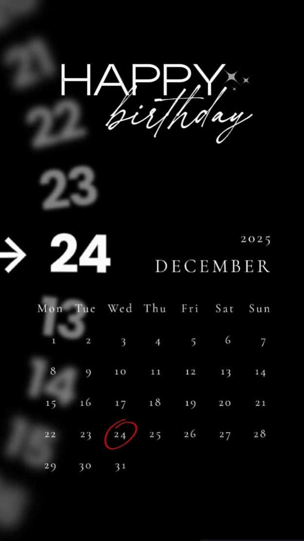 HBD 24 DE DICIEMBRE 