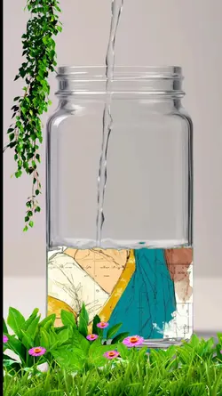 water effect glass