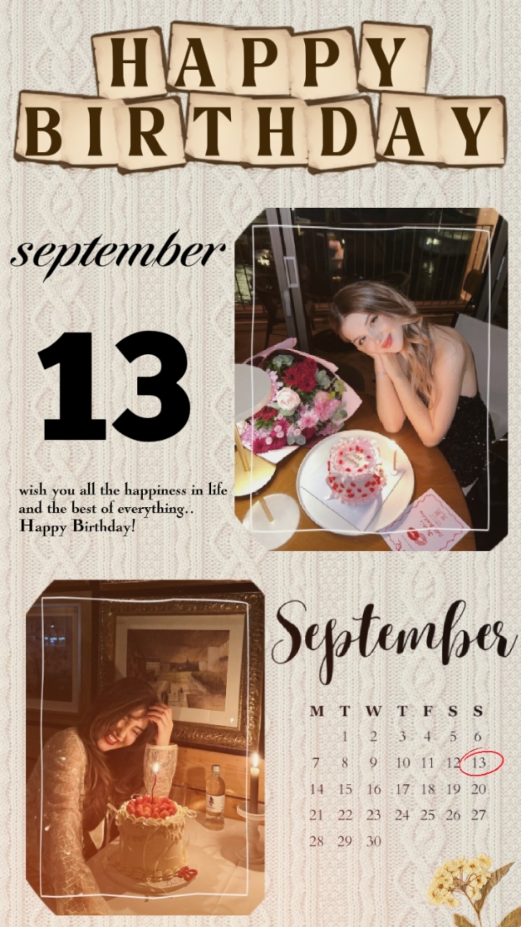 13 september bday 