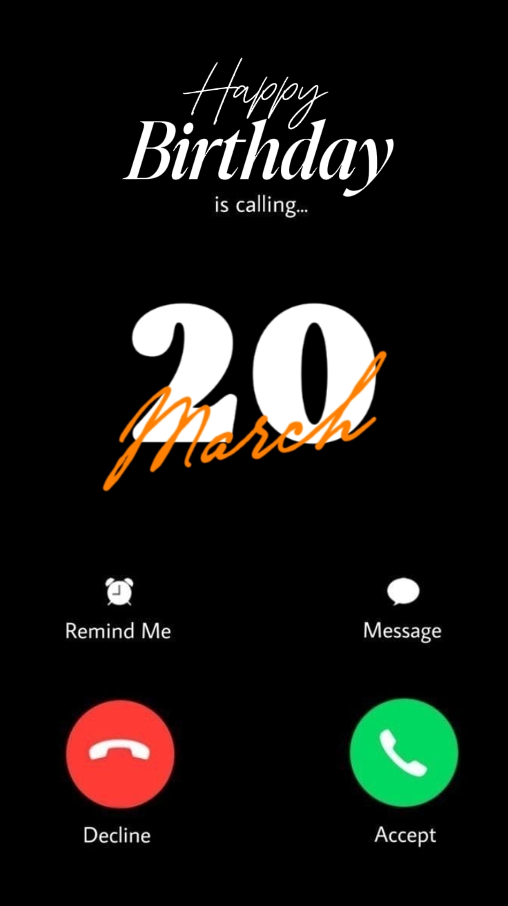 20 de marzo Cumpleaños