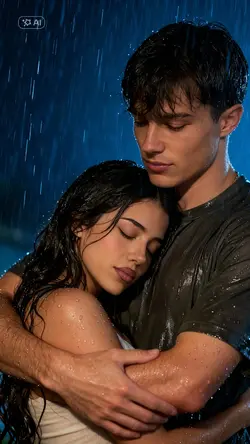 scene in the rain