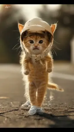 可愛い猫のダンス