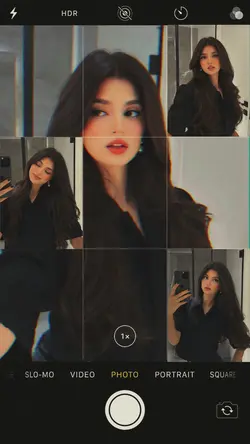 Selfie layout