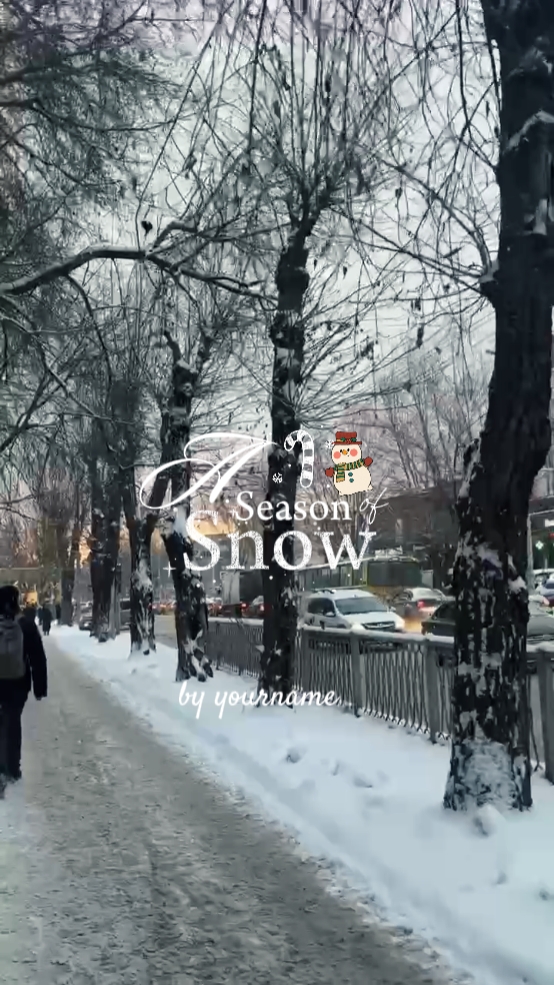 une saison de neige