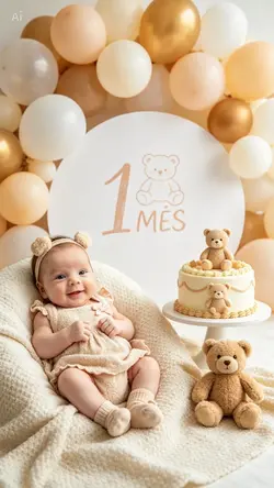 1 mês filha