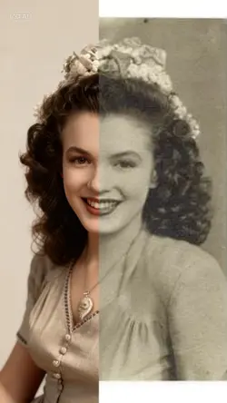 AI photo restoration