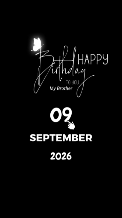 HBD Brother 9 Sept