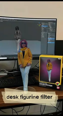 desk figurine filter