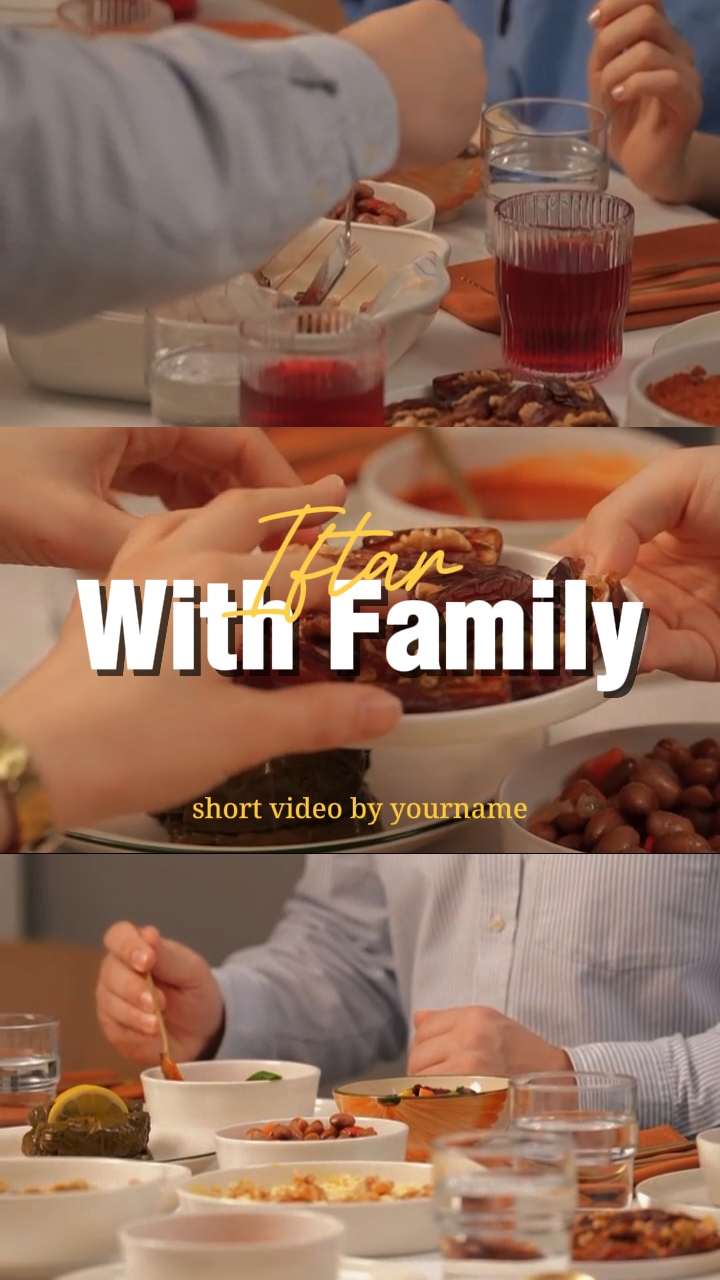 Iftar with family 
