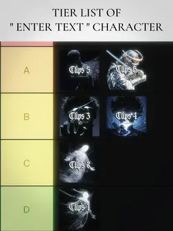 TIER LIST EDIT