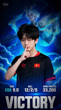 AI poster game thủ