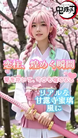 恋柱、煌めく瞬間✨🩷