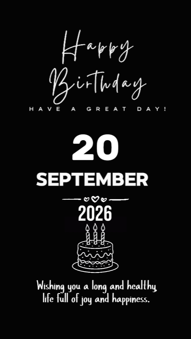 HBD 20 septembre 2026