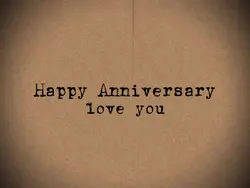 happy anniversary