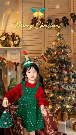 Ghép ảnh noel cho bé