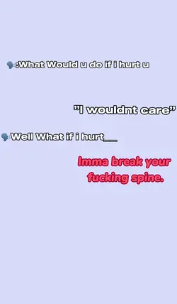 Imma break ur spine.