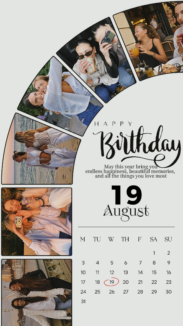 BIRTHDAY 19 AUGUST
