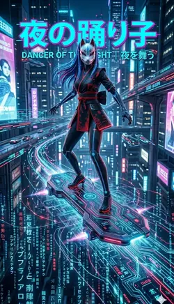 サイバー巫女で夜の踊り子