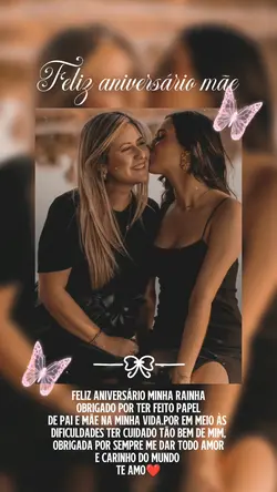 Feliz niver mãe